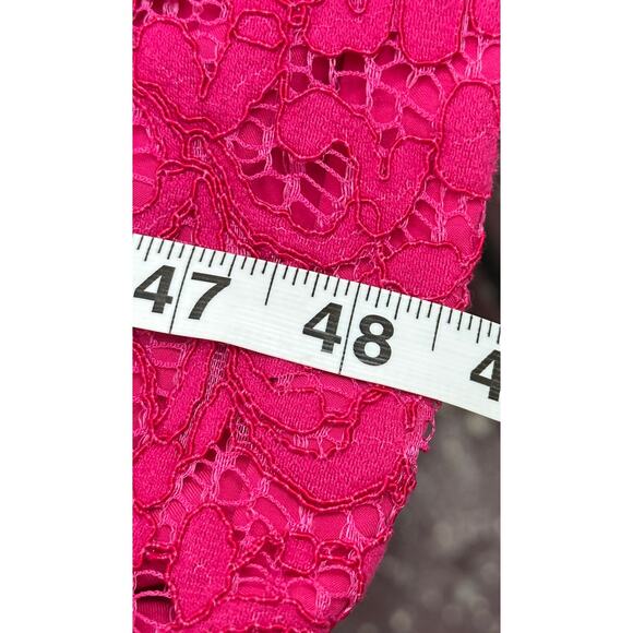 Bardot Ivanna Lace Midi Dress Pink Backless Back Slit Cut Out Sexy Party Vacay 8 - Picture 11 of 11
